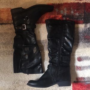 Layton Black Riding Boots